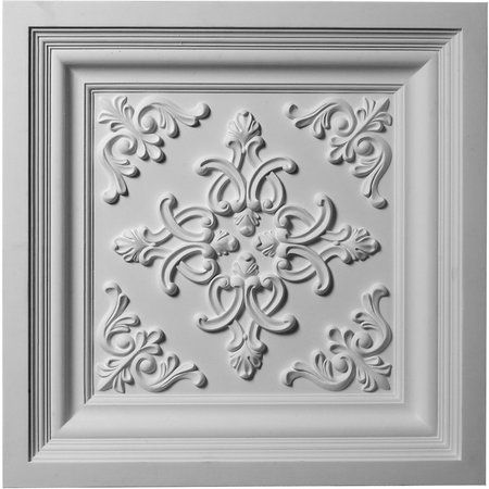 EKENA MILLWORK 24"W x 24"H x 2 3/8"P Kinsley Ceiling Tile CT24X24KI